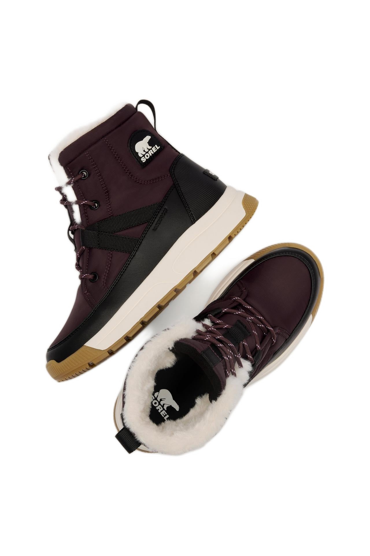 Sorel Whitney III Waterproof Winter Boots - Red Lodge/Black