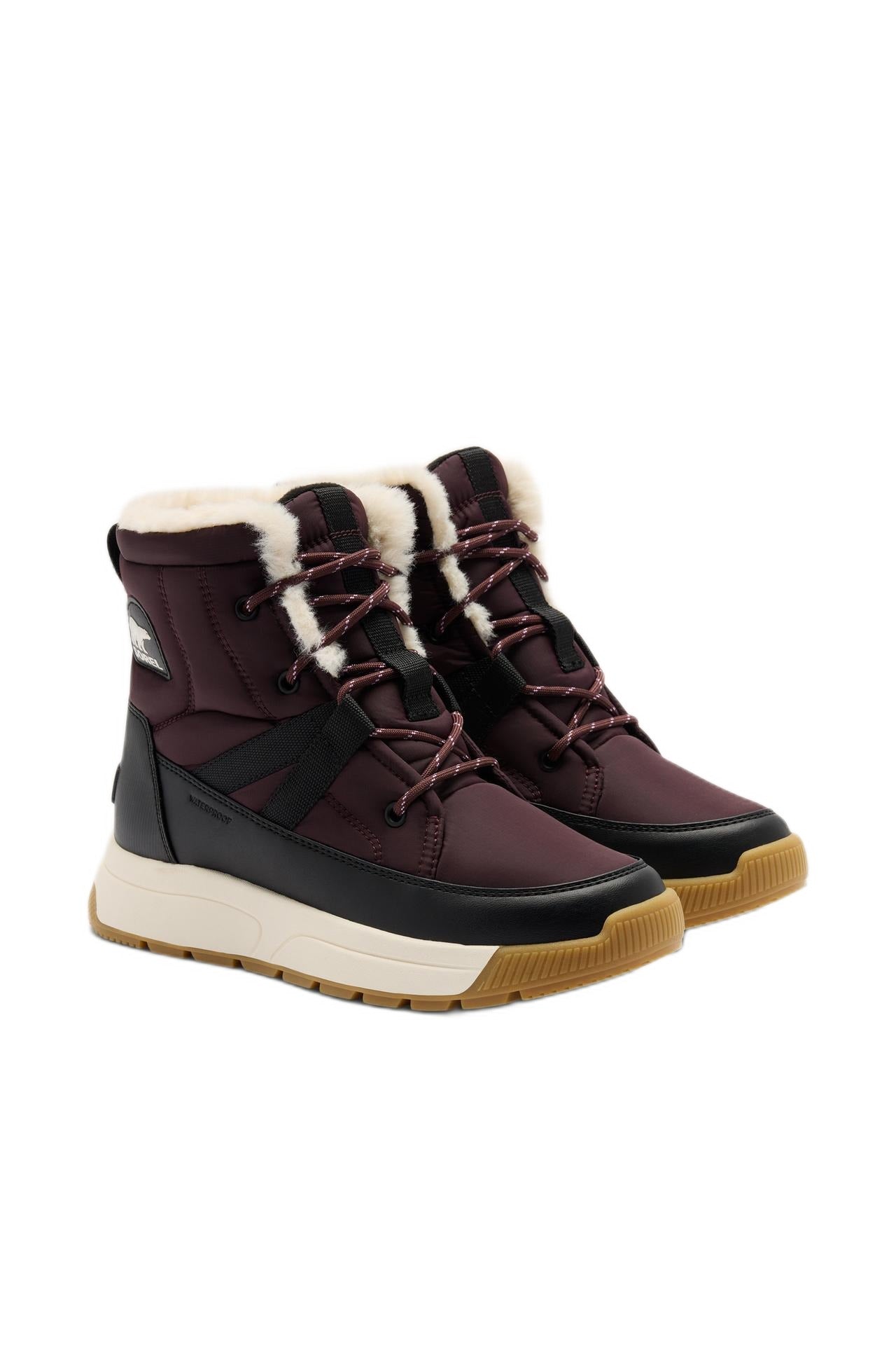 Sorel Whitney III Waterproof Winter Boots - Red Lodge/Black