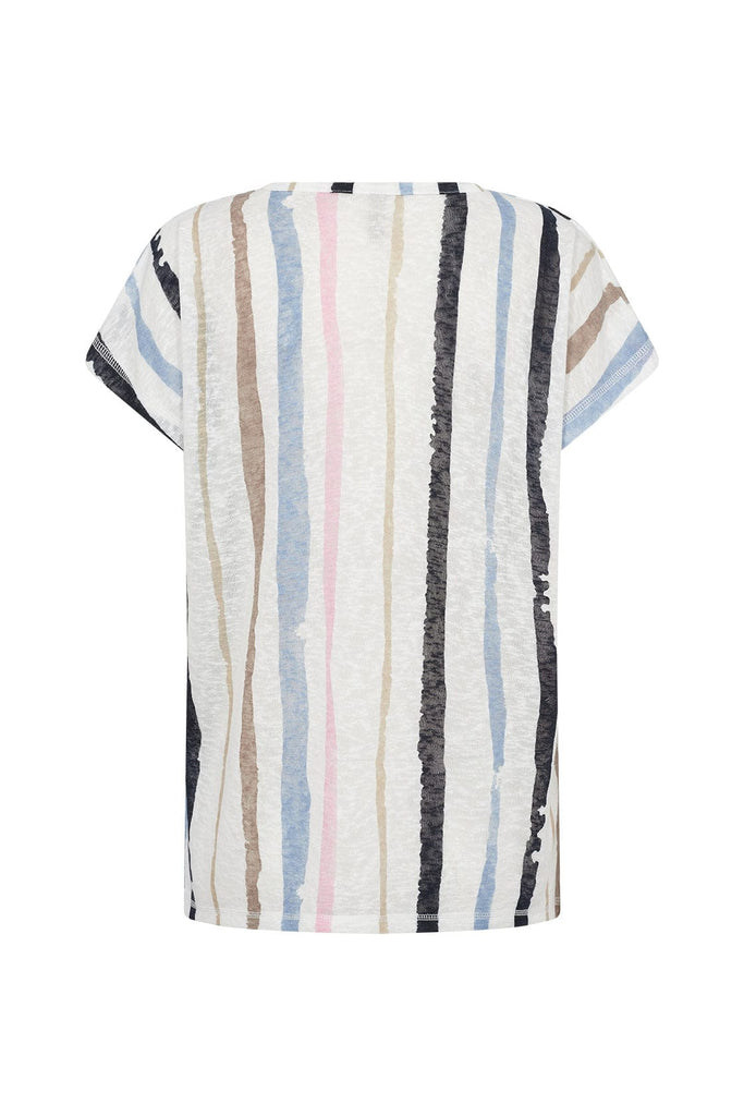 Soya Concept Aretha T-Shirt - Crystal Blue Combi