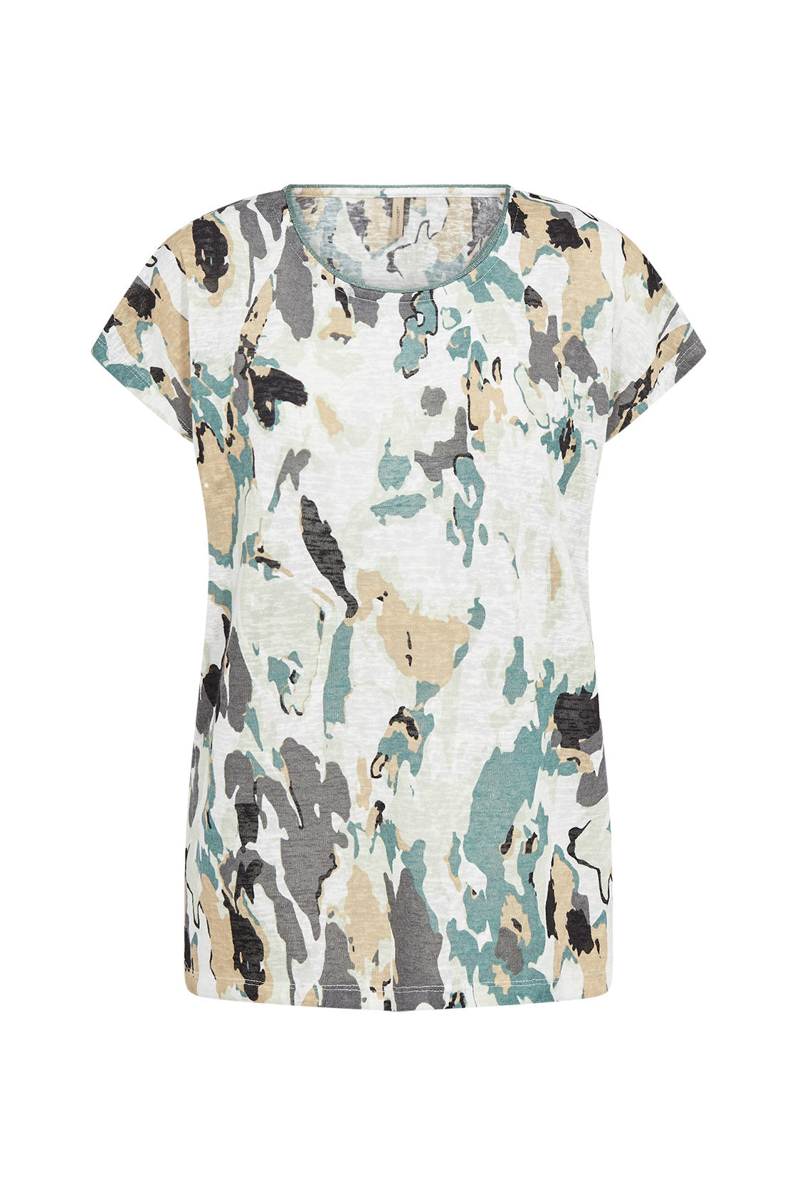 Soya Concept Aretha T-Shirt - Frosty Spruce Combi