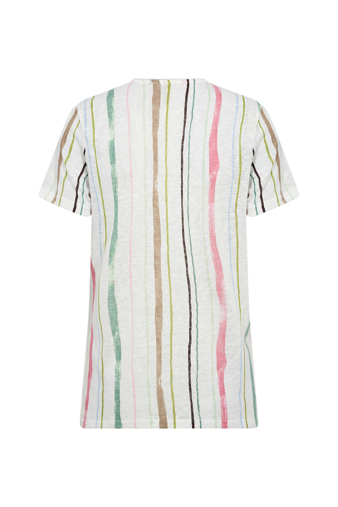 Soya Concept Aretha V-Neck T-Shirt - Frosty Spruce Combi