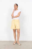 Soya Concept Babette Button-Detail T-Shirt - White