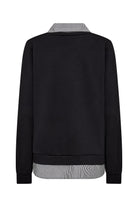 Soya Concept Banu 2 in 1 Shirt Sweatshirt - Black Combi