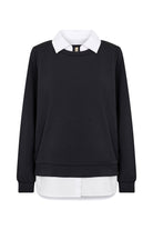 Soya Concept Banu 2 in 1 Sweatshirt - Black