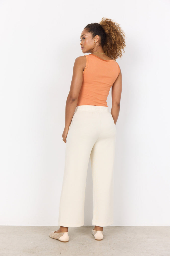Soya Concept Banu Cropped Lounge Trousers - Cream
