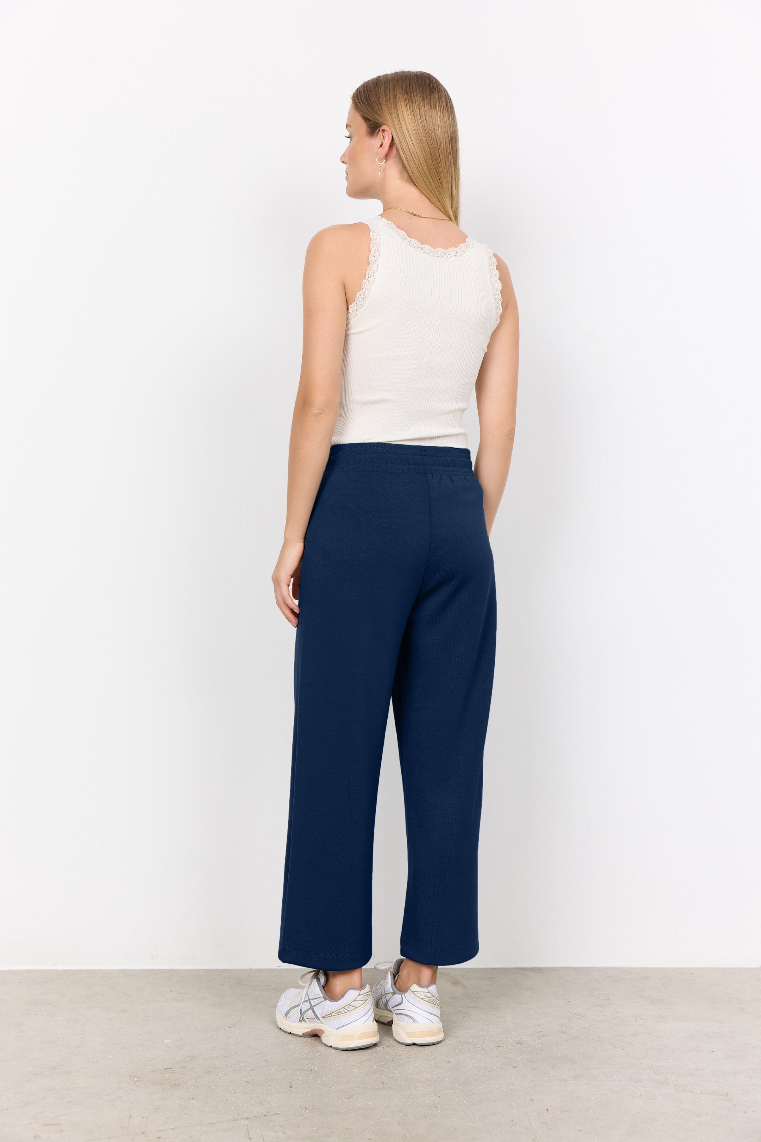 Soya Concept Banu Cropped Lounge Trousers - Navy