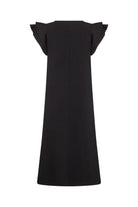Soya Concept Banu Dress with Flutter Sleeve - Black