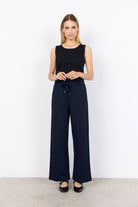 Soya Concept Banu Jersey Trousers - Navy