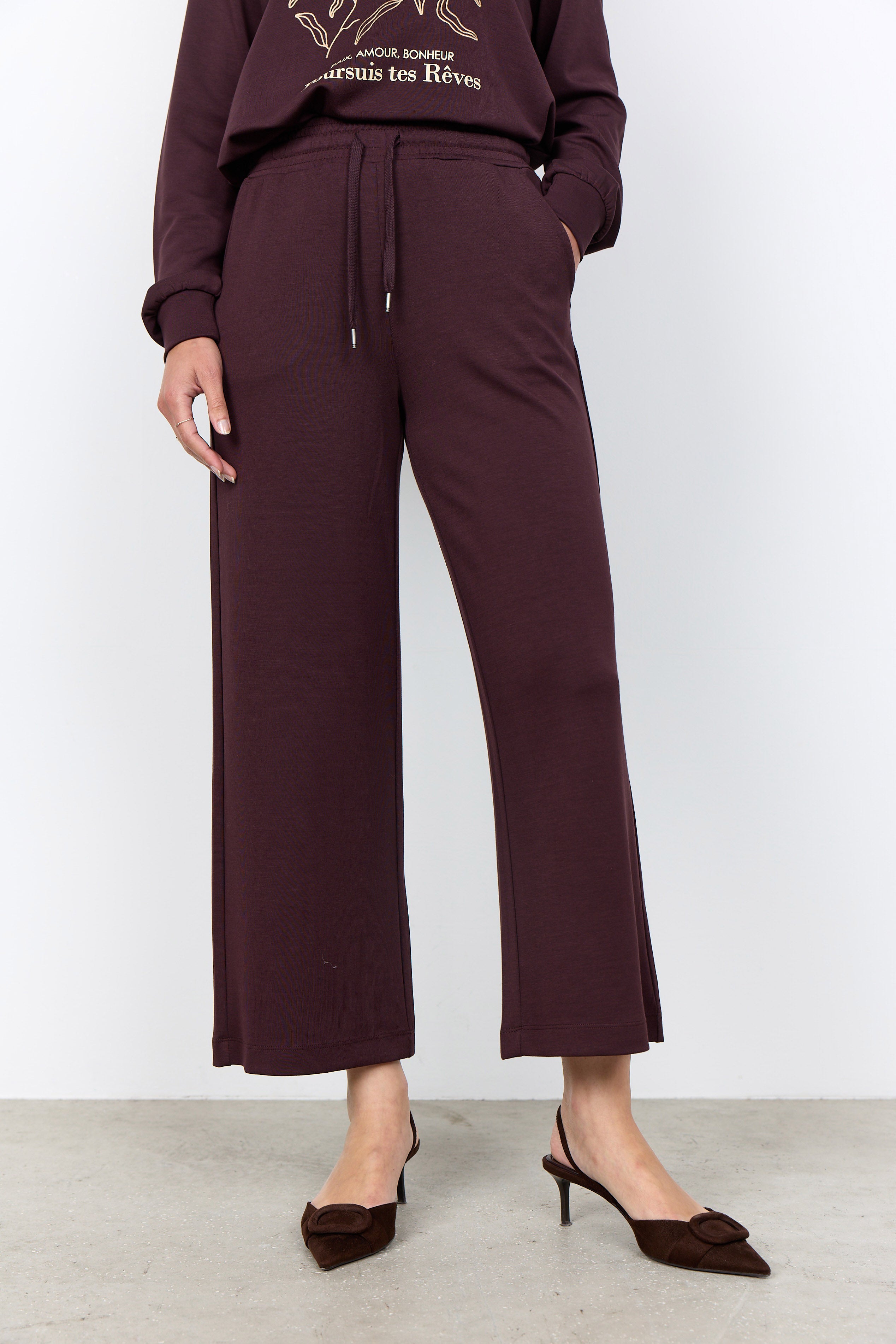 Soya Concept Banu Lounge Trousers - Chocolate Plum