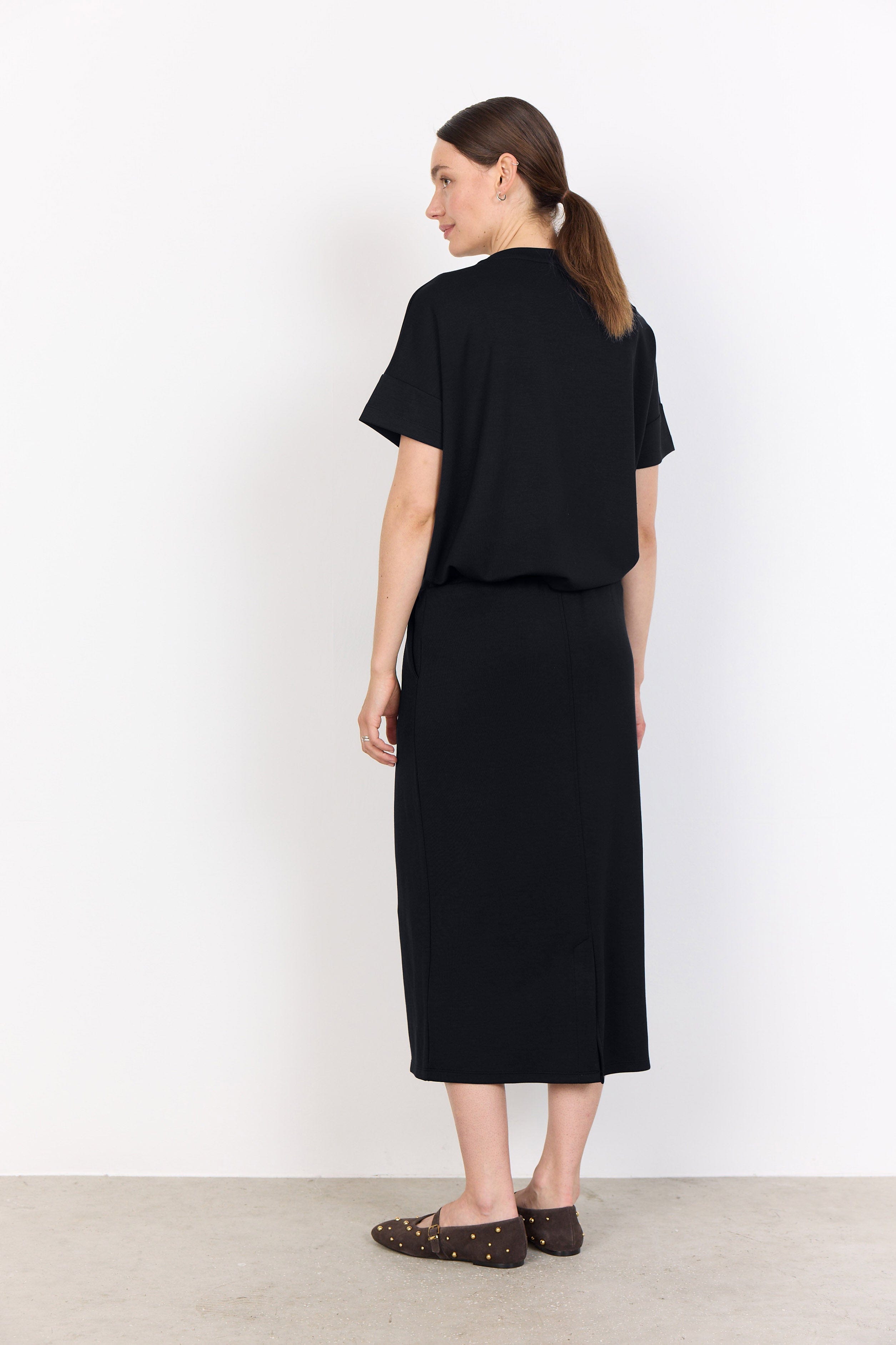 Soya Concept Banu Midi Skirt - Black