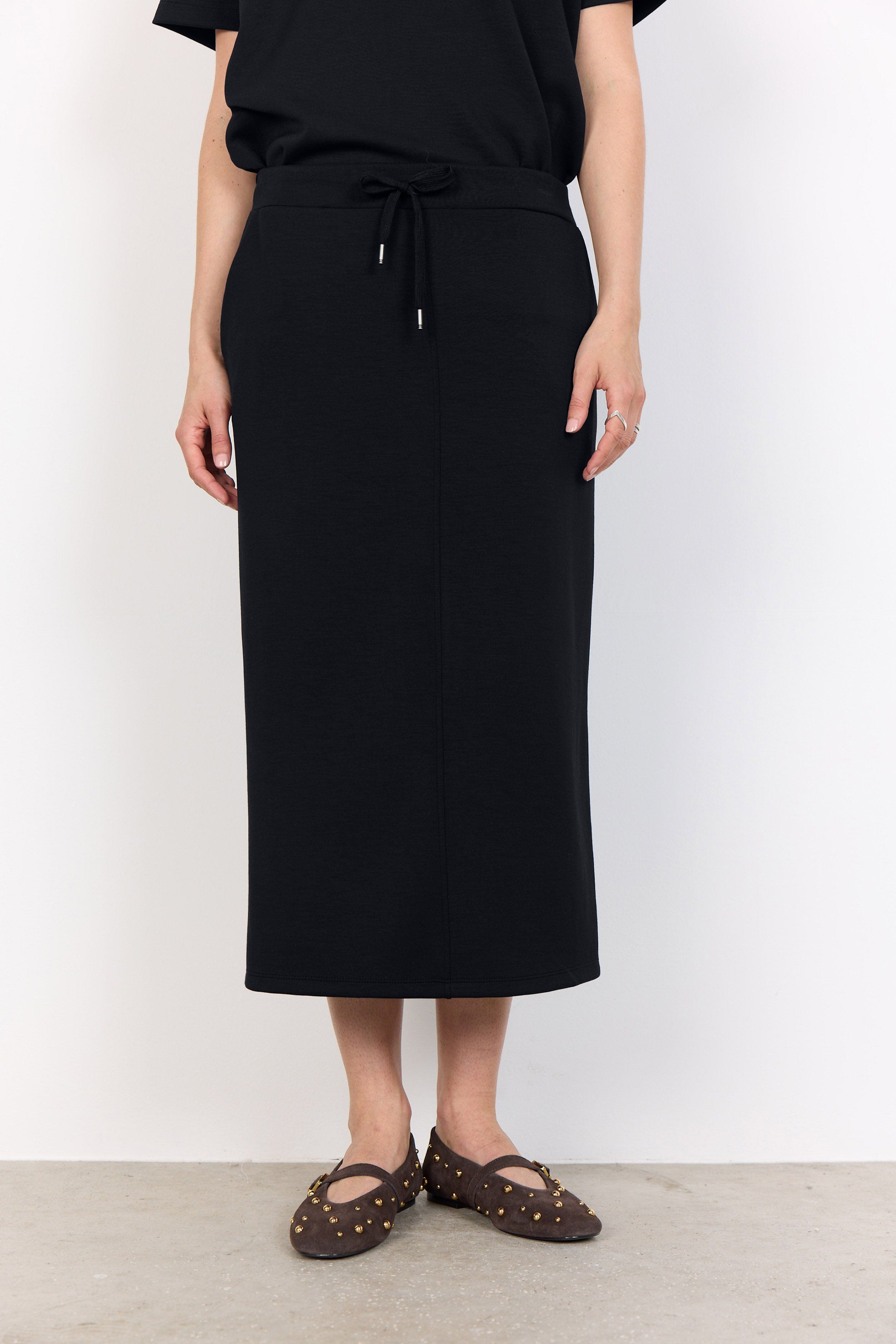 Soya Concept Banu Midi Skirt - Black