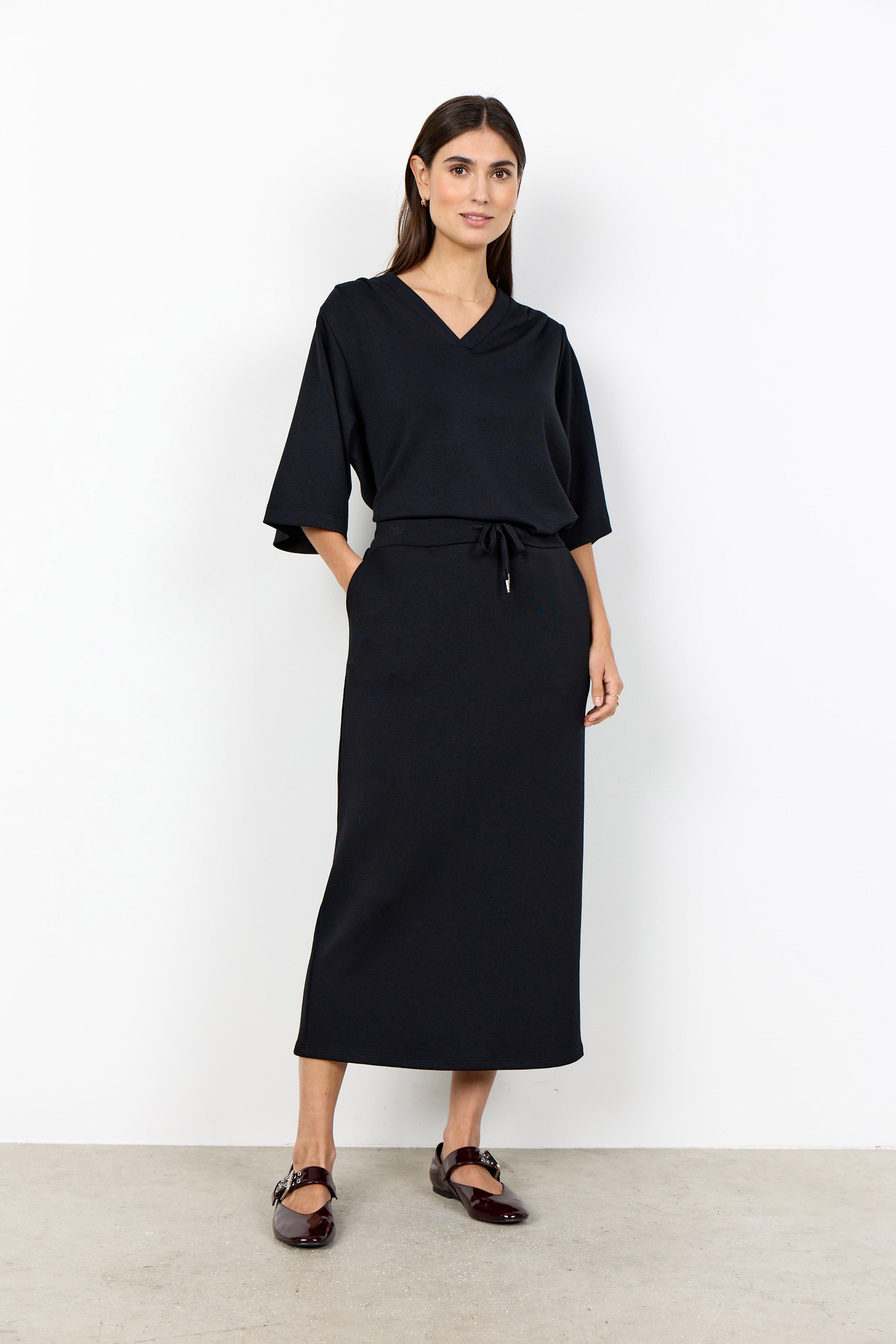 Soya Concept Banu Midi Skirt - Black