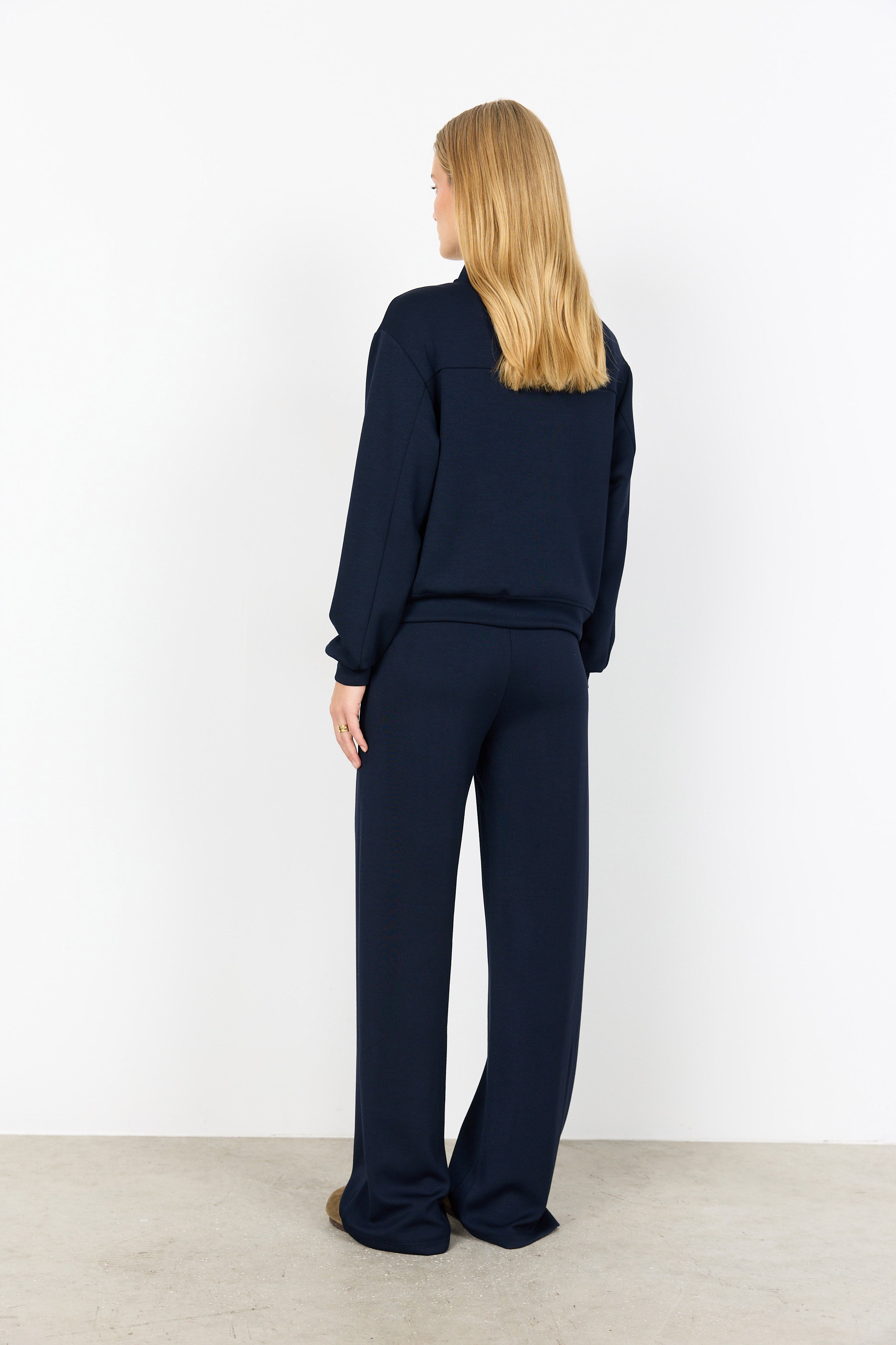 Soya Concept Banu Popper Front Jacket - Navy