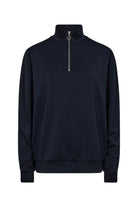 Soya Concept Banu Quarter Zip Sweatshirt - Navy