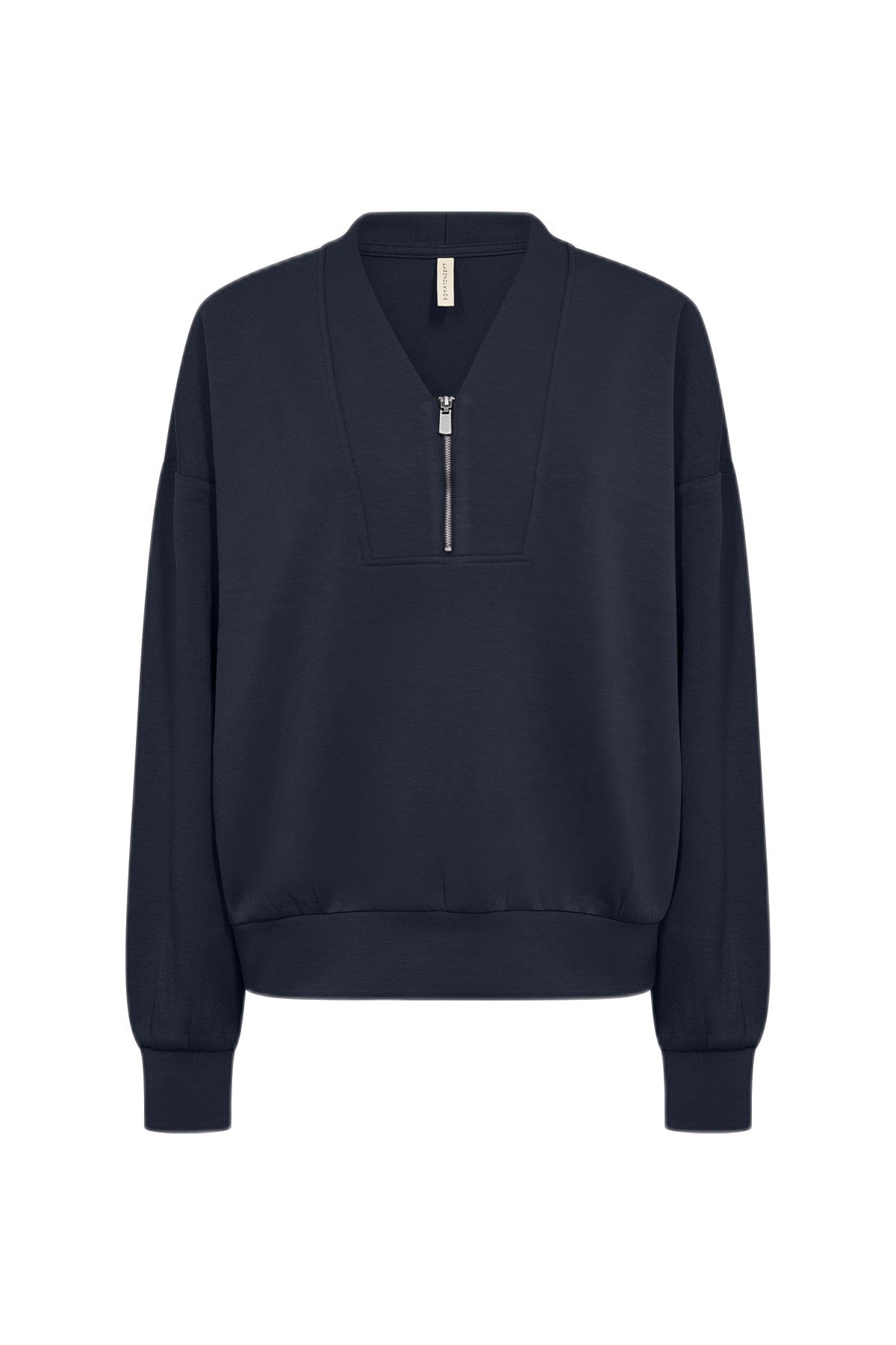 Soya Concept Banu Quarter-Zip Sweatshirt - Navy