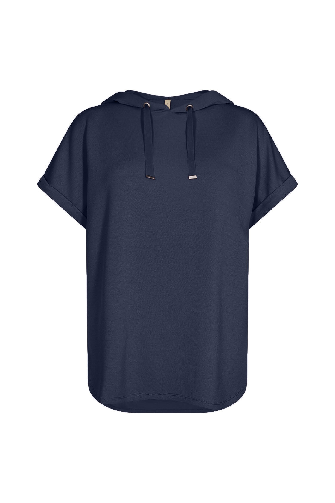 Soya Concept Banu Short Sleeve Hoodie - Navy