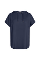 Soya Concept Banu Short Sleeve Hoodie - Navy