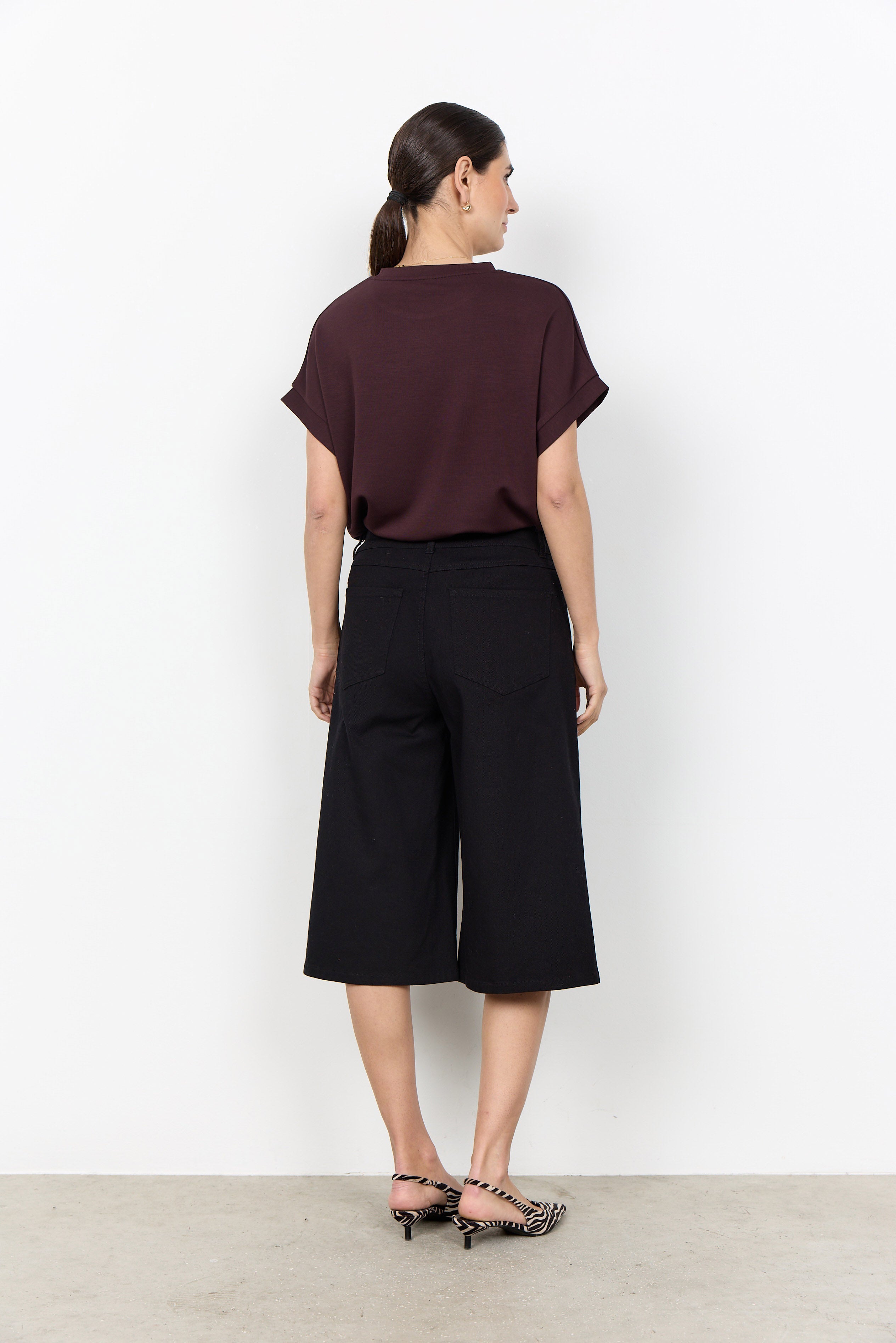 Soya Concept Banu Short Sleeve T-Shirt - Chocolate Plum