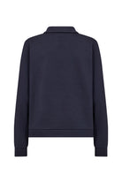 Soya Concept Banu Sweatshirt with Collar - Navy