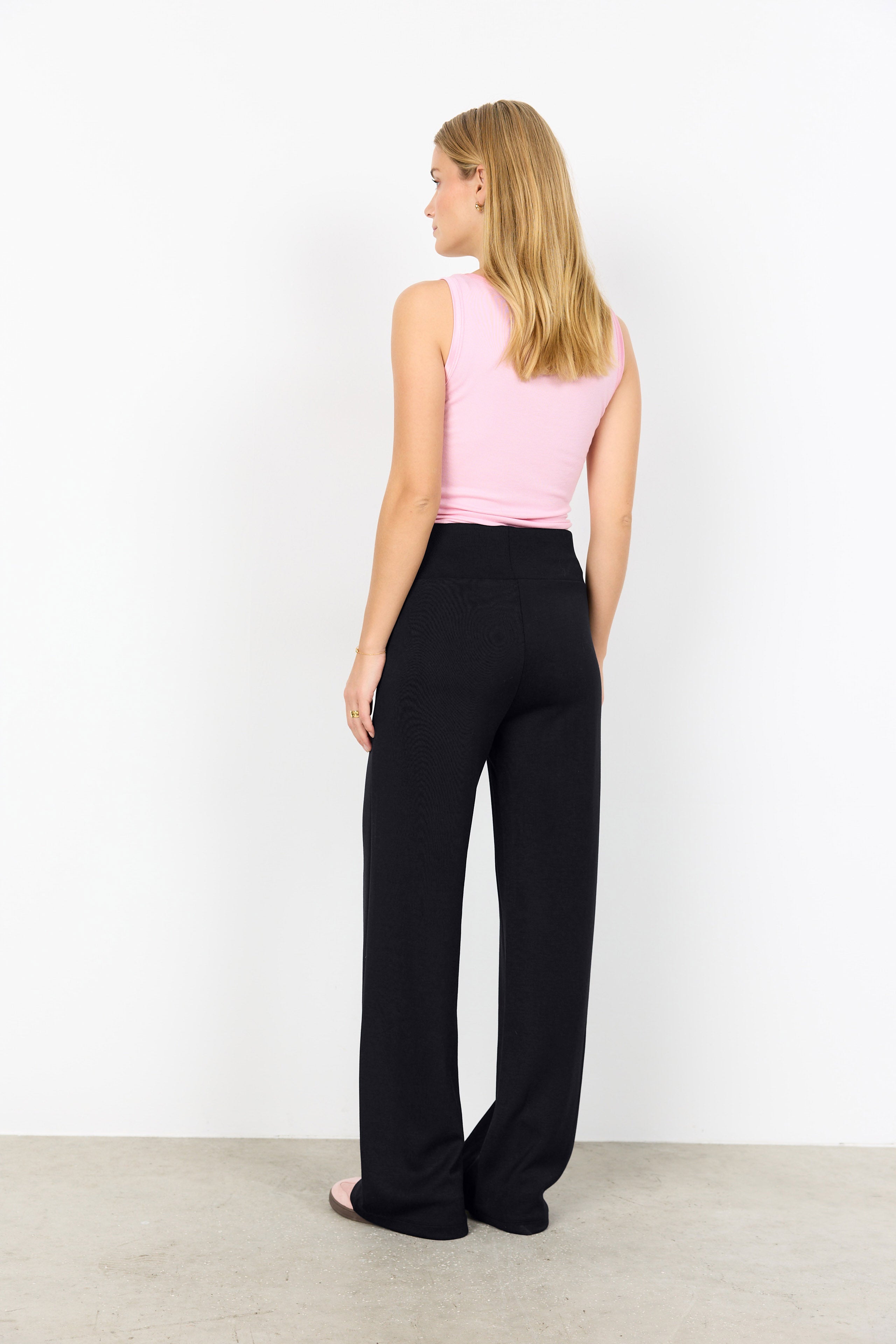 Soya Concept Banu Wide Leg Trousers - Black