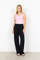 Soya Concept Banu Wide Leg Trousers - Black