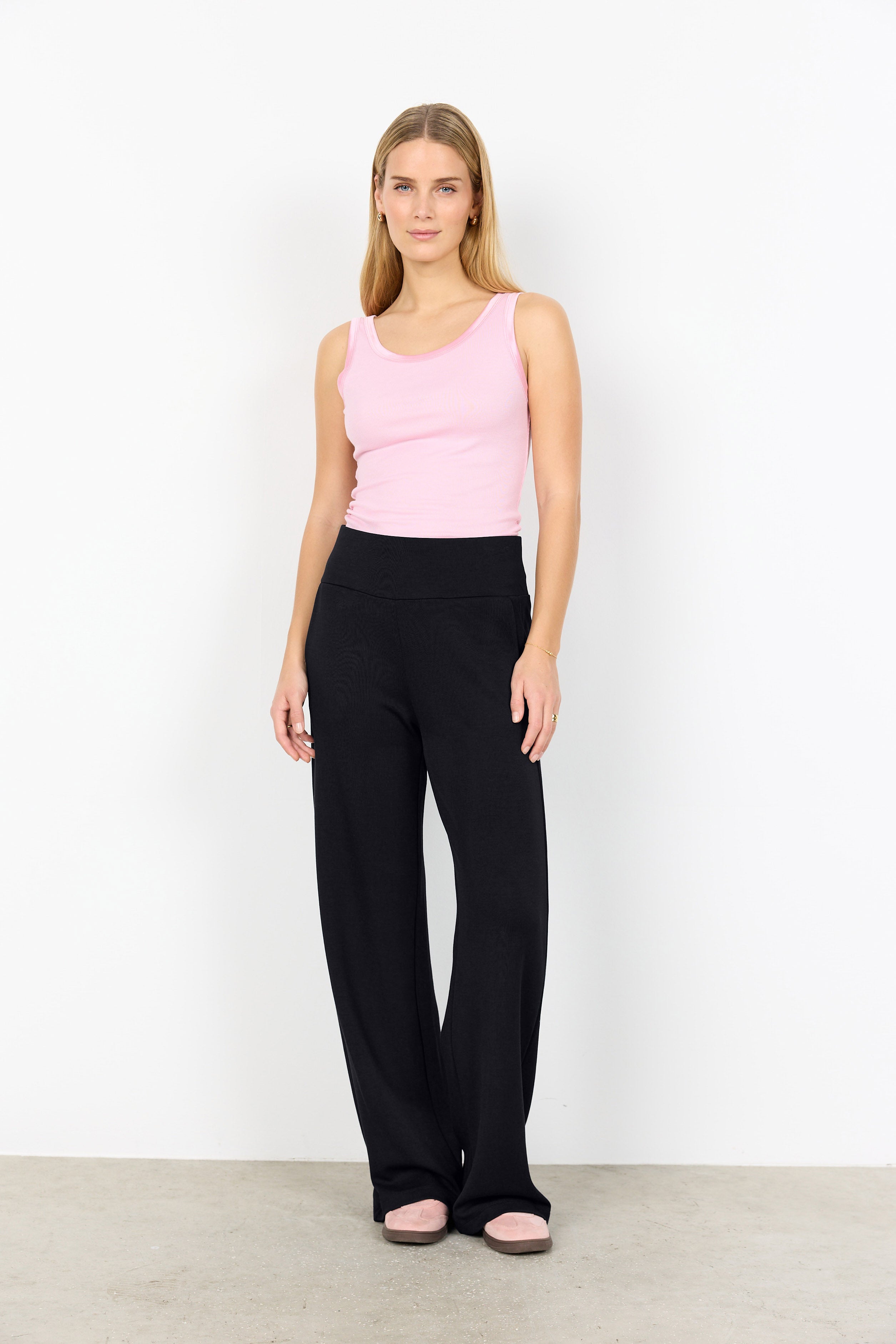 Soya Concept Banu Wide Leg Trousers - Black