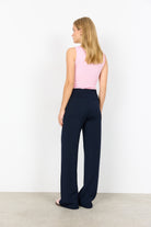 Soya Concept Banu Wide Leg Trousers - Navy