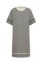 Soya Concept Barni Stripe Modal Jersey T-Shirt Dress - Black Combi