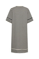 Soya Concept Barni Stripe Modal Jersey T-Shirt Dress - Black Combi