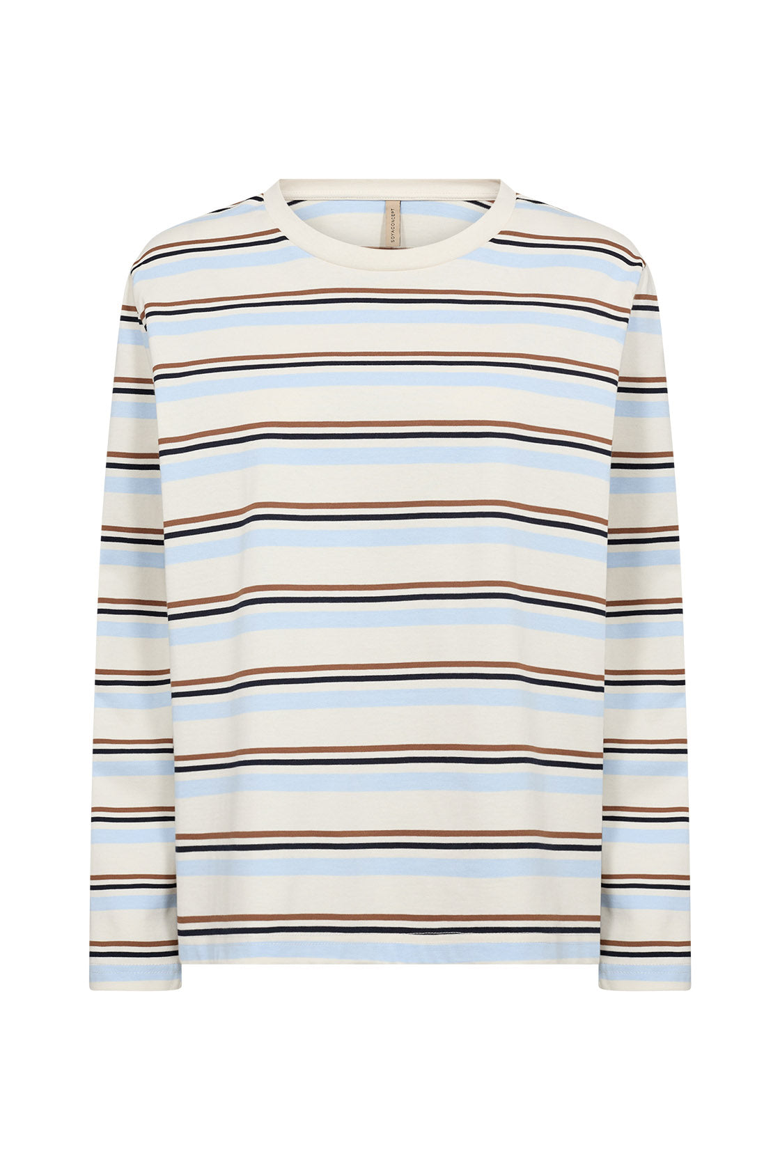 Soya Concept Base Stripe Organic Cotton Jersey Top - Windsurfer Combi