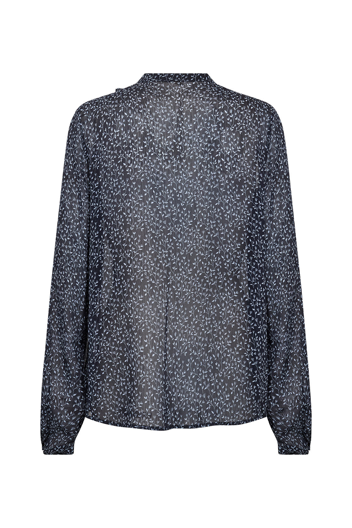 Soya Concept Bebbie Ruffle Detail Blouse - Navy Combi