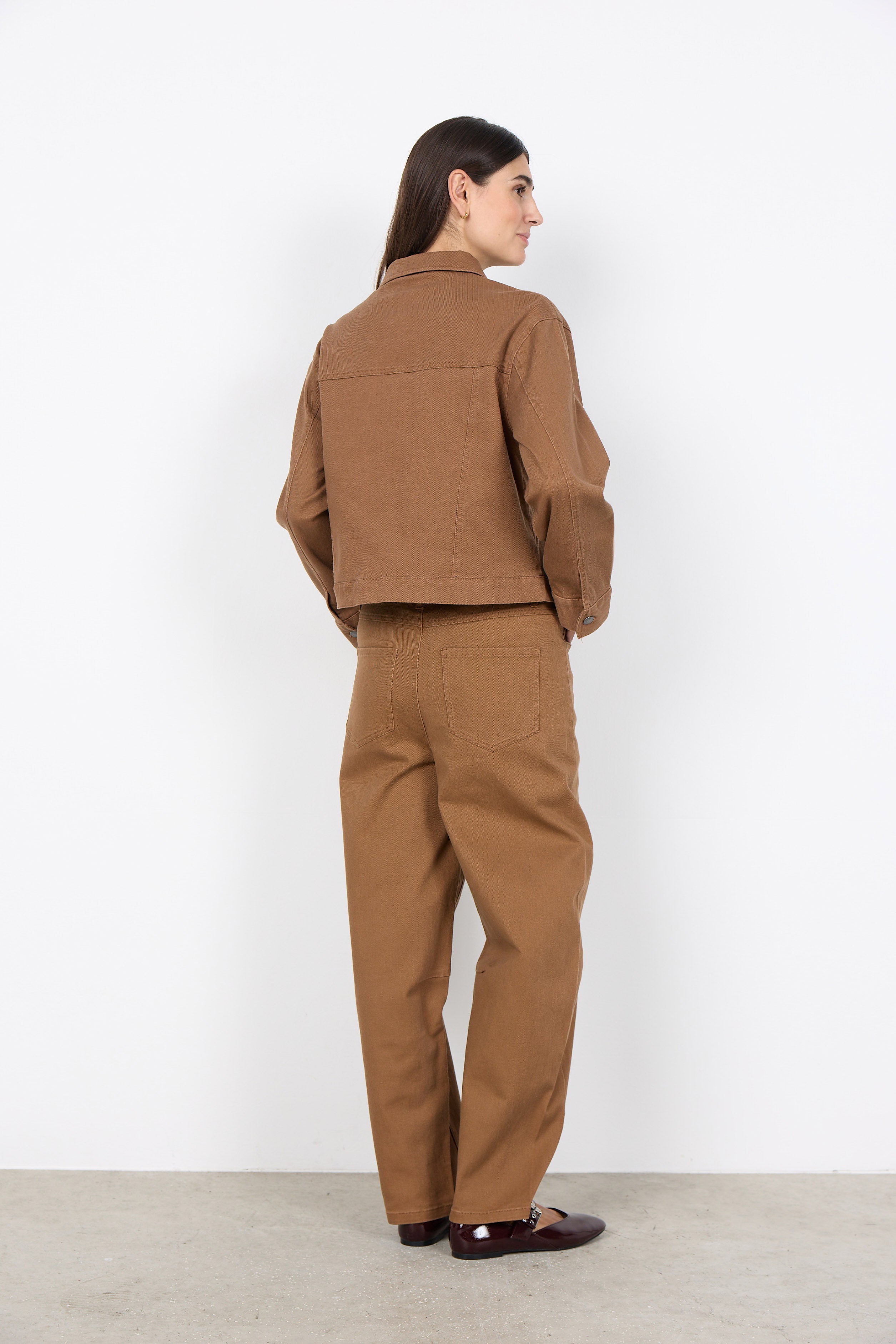Soya Concept Bess Cotton Stretch Jacket - Toffee
