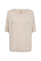 Soya Concept Biara Supersoft Half Sleeve Jumper - Cream Melange