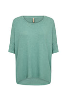 Soya Concept Biara Supersoft Half Sleeve Jumper - Frosty Spruce Melange