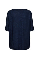 Soya Concept Biara Supersoft Half Sleeve Jumper - Navy Melange