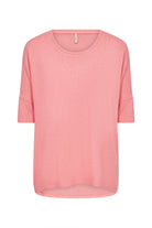 Soya Concept Biara Supersoft Half Sleeve Jumper - Rapture Rose Melange