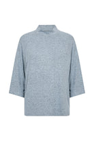 Soya Concept Biara Supersoft High Neck 3/4 Sleeve Jumper - Windsurfer