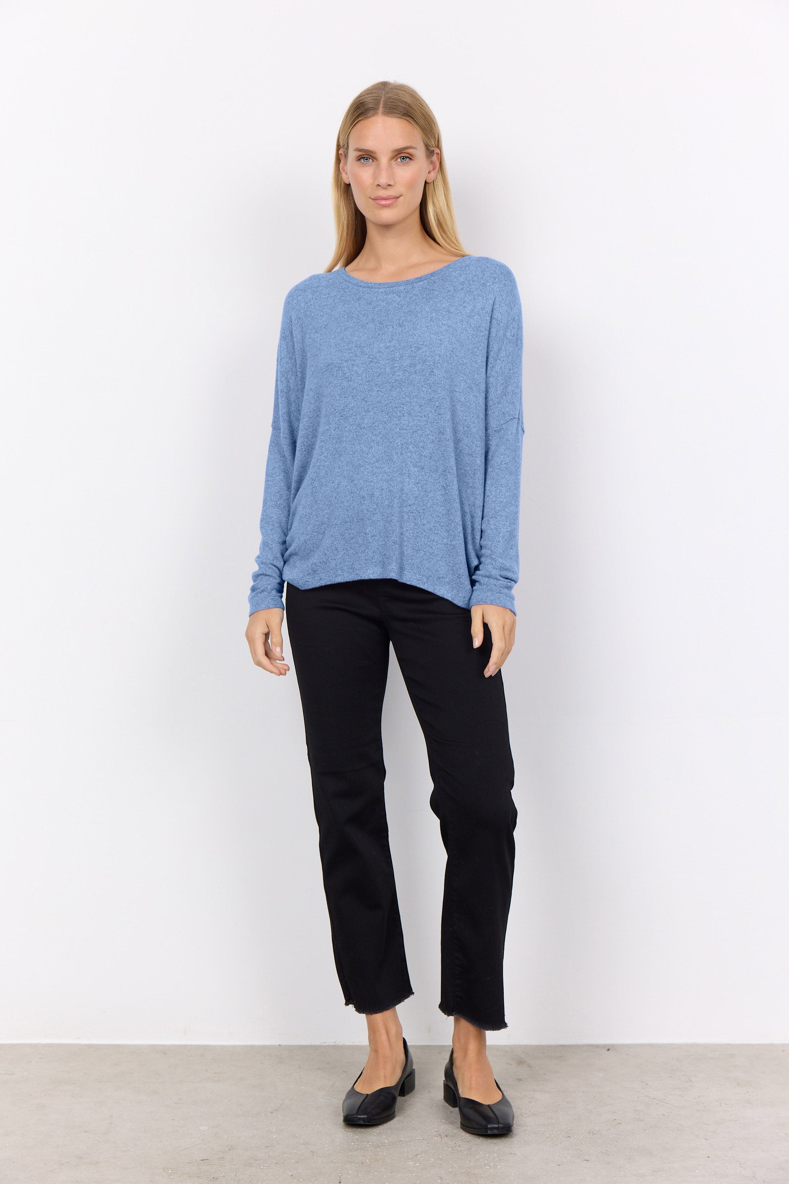 Soya Concept Biara Supersoft Jumper - Air Blue Melange