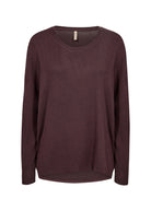 Soya Concept Biara Supersoft Jumper - Chocolate Plum Melange