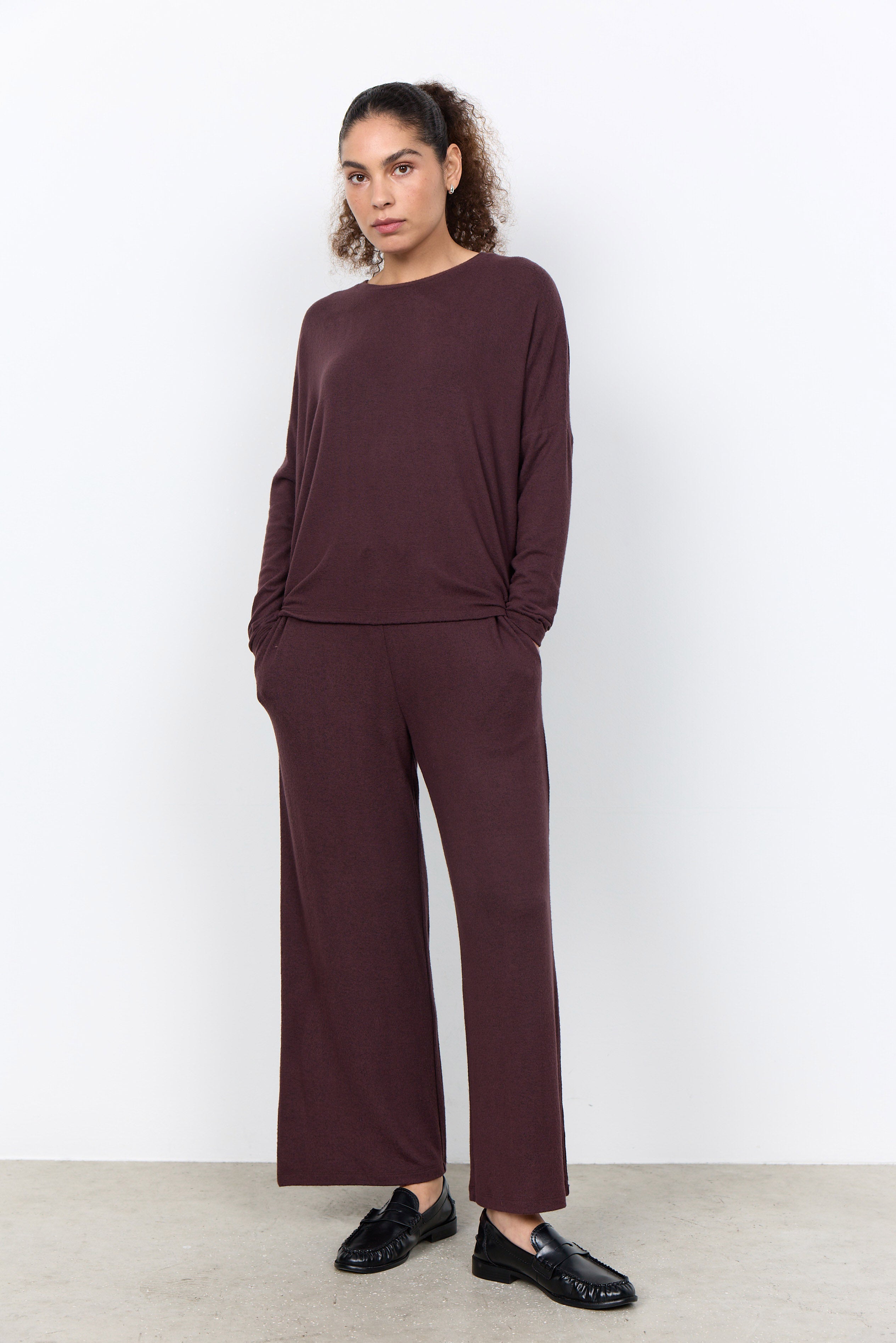 Soya Concept Biara Supersoft Jumper - Chocolate Plum Melange