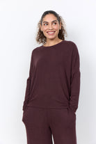 Soya Concept Biara Supersoft Jumper - Chocolate Plum Melange