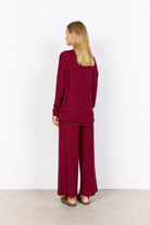Soya Concept Biara Supersoft Jumper - Dark Red Melange