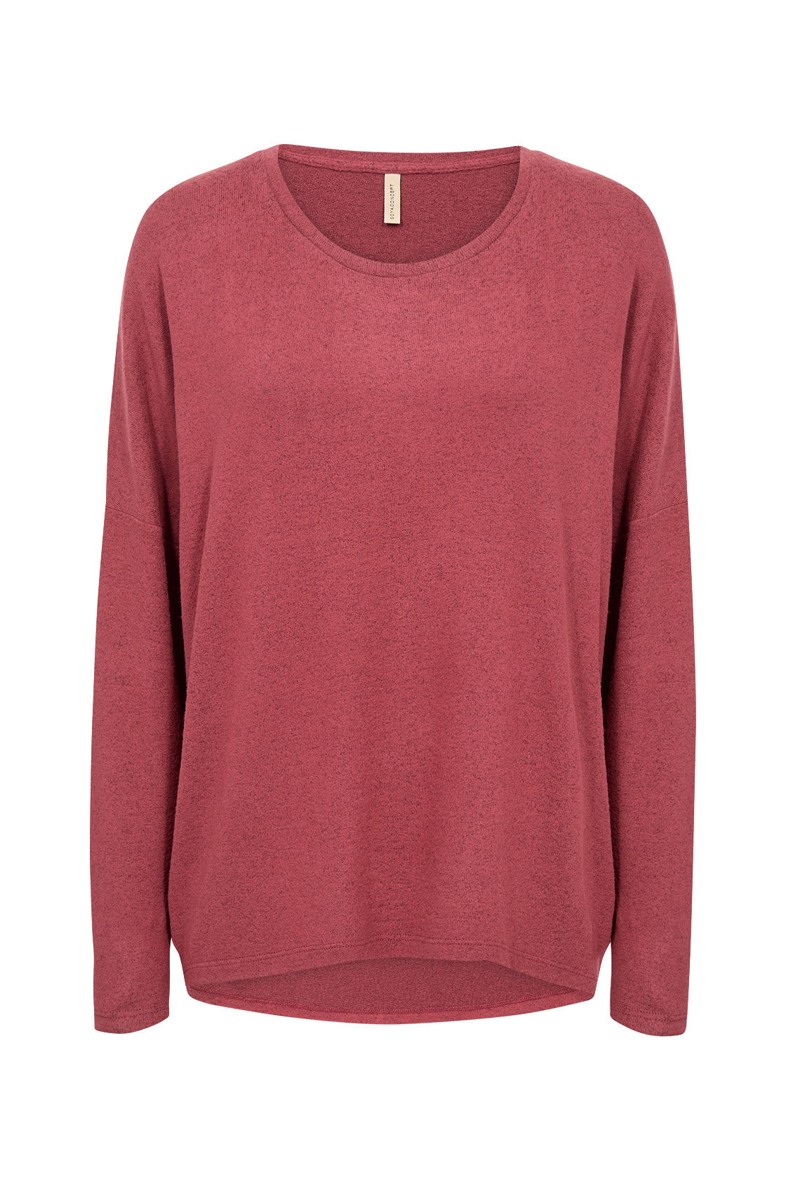 Soya Concept Biara Supersoft Jumper - Dark Red Melange