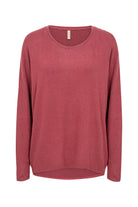 Soya Concept Biara Supersoft Jumper - Dark Red Melange