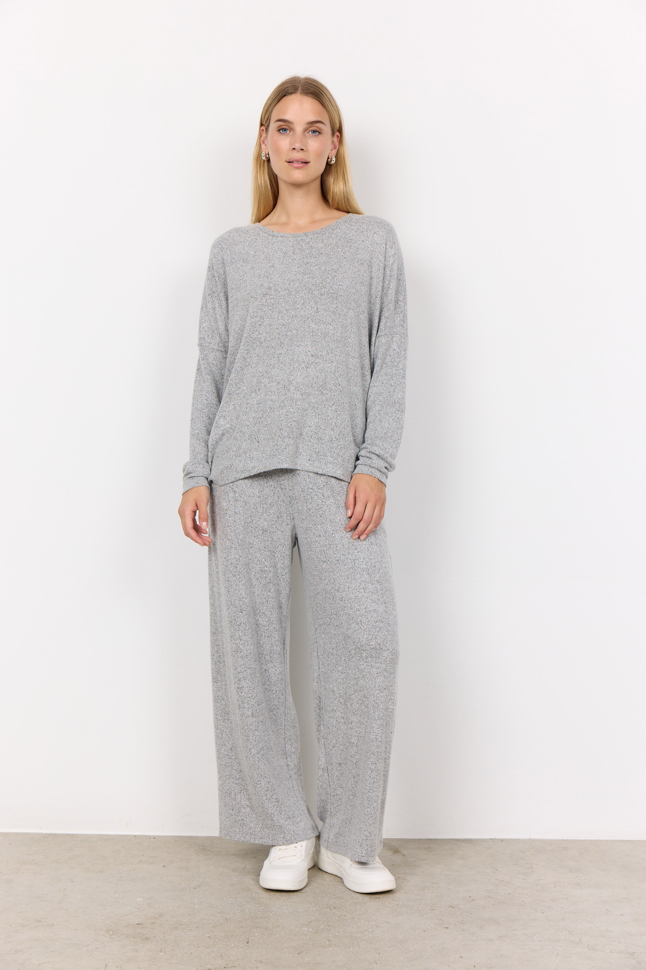 Soya Concept Biara Supersoft Jumper - Light Grey Melange