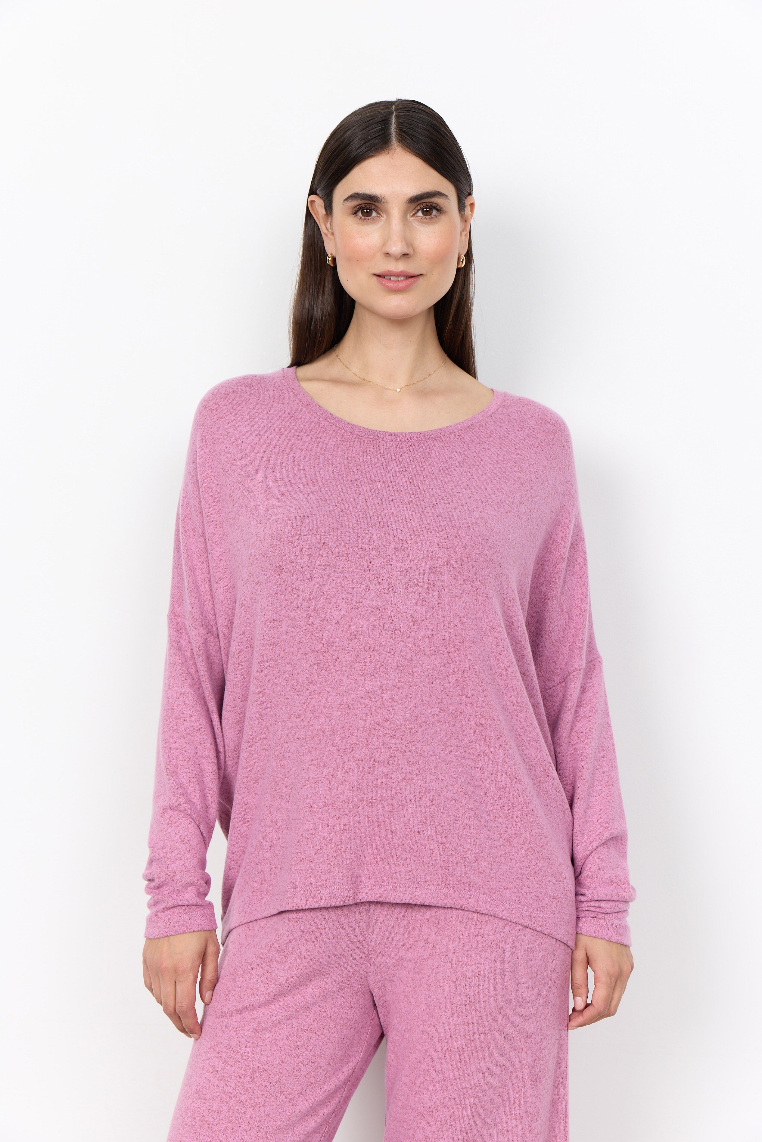 Soya Concept Biara Supersoft Jumper - Mauve Orchid Melange