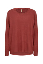 Soya Concept Biara Supersoft Jumper - Mineral Red Melange