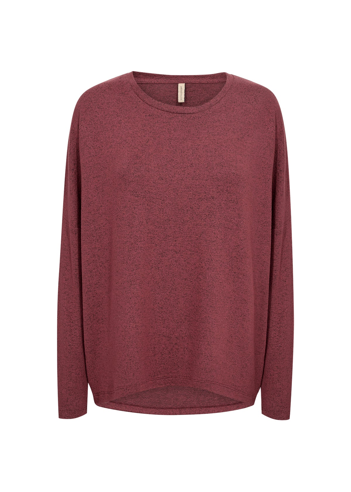 Soya Concept Biara Supersoft Jumper - Oxblood Red Melange