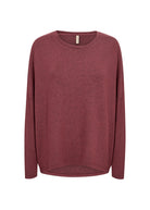 Soya Concept Biara Supersoft Jumper - Oxblood Red Melange