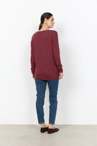Soya Concept Biara Supersoft Jumper - Oxblood Red Melange